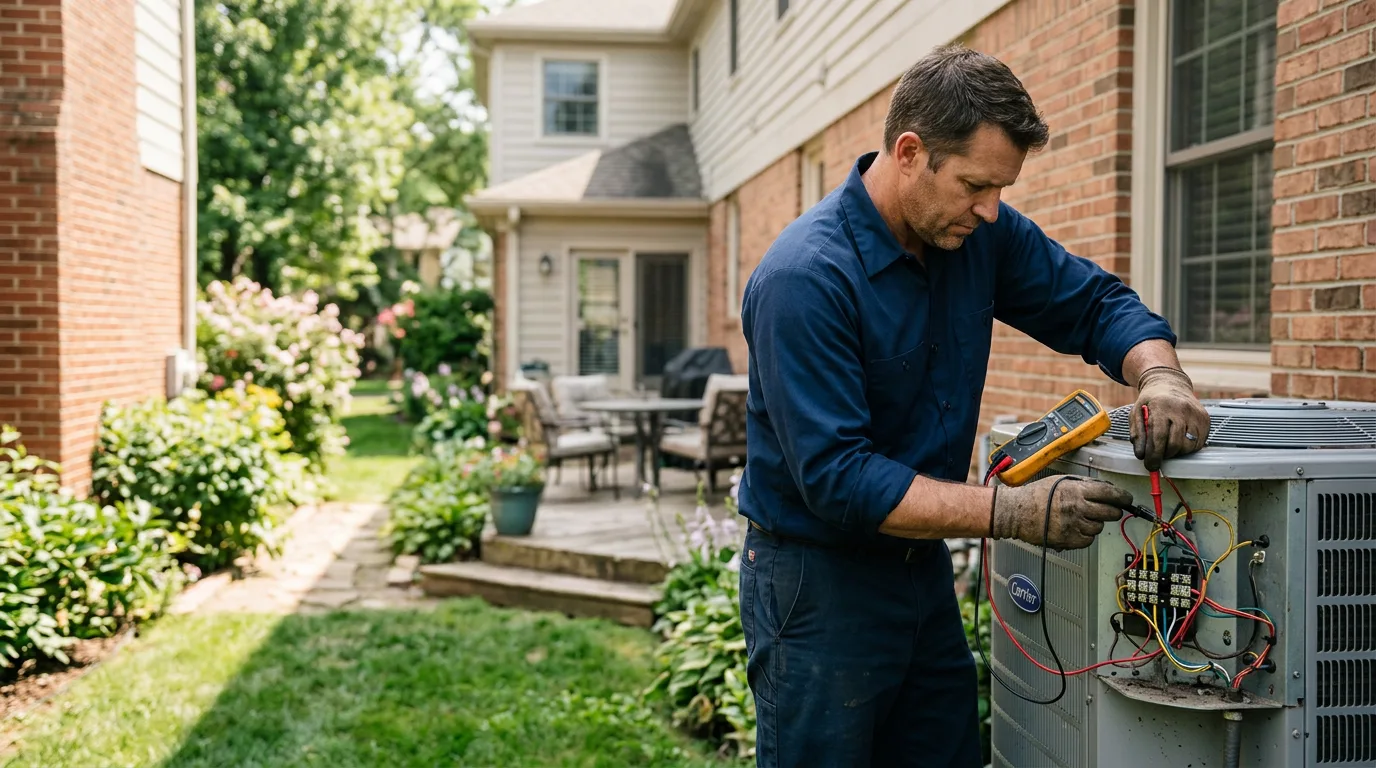 HVAC technician working near East Montpelier, VT